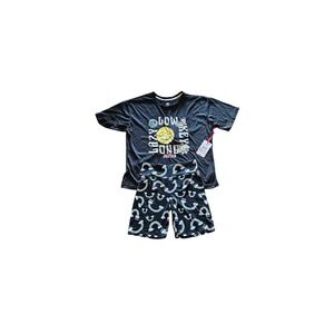 Justice Girls Sleep Pajama Set XL Black Low Key Lazy Sunday Rainbow Shorts